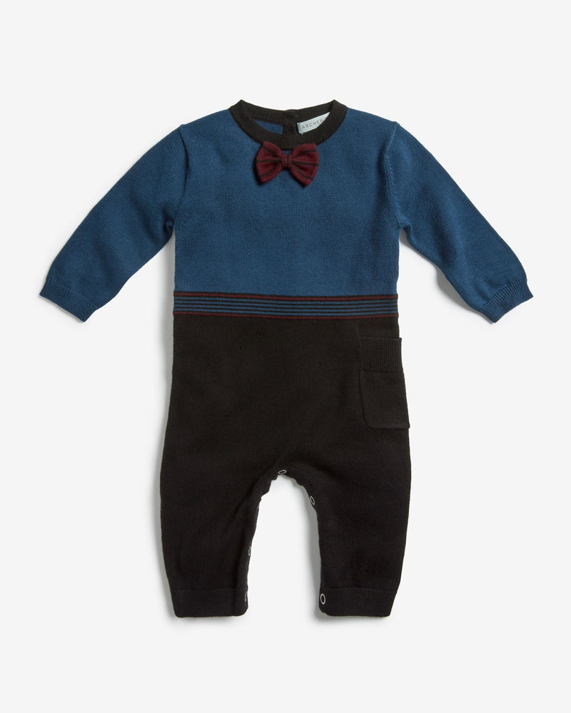 Cotton Bow Tie Onesie