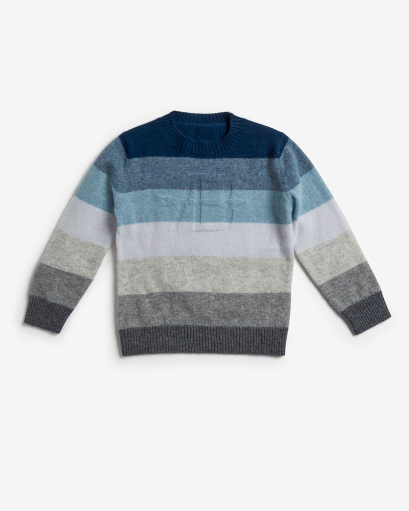 Striped Gray Denim Heather